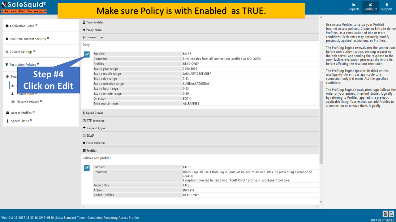 Enable policy Read only as TRUE to Discourage All users from Login, Post, Upload