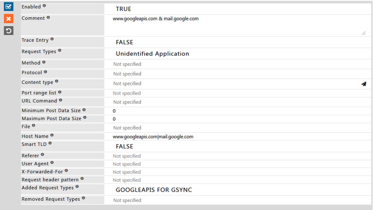 Save the policy of GSuite App Sync Setup With SafeSquid