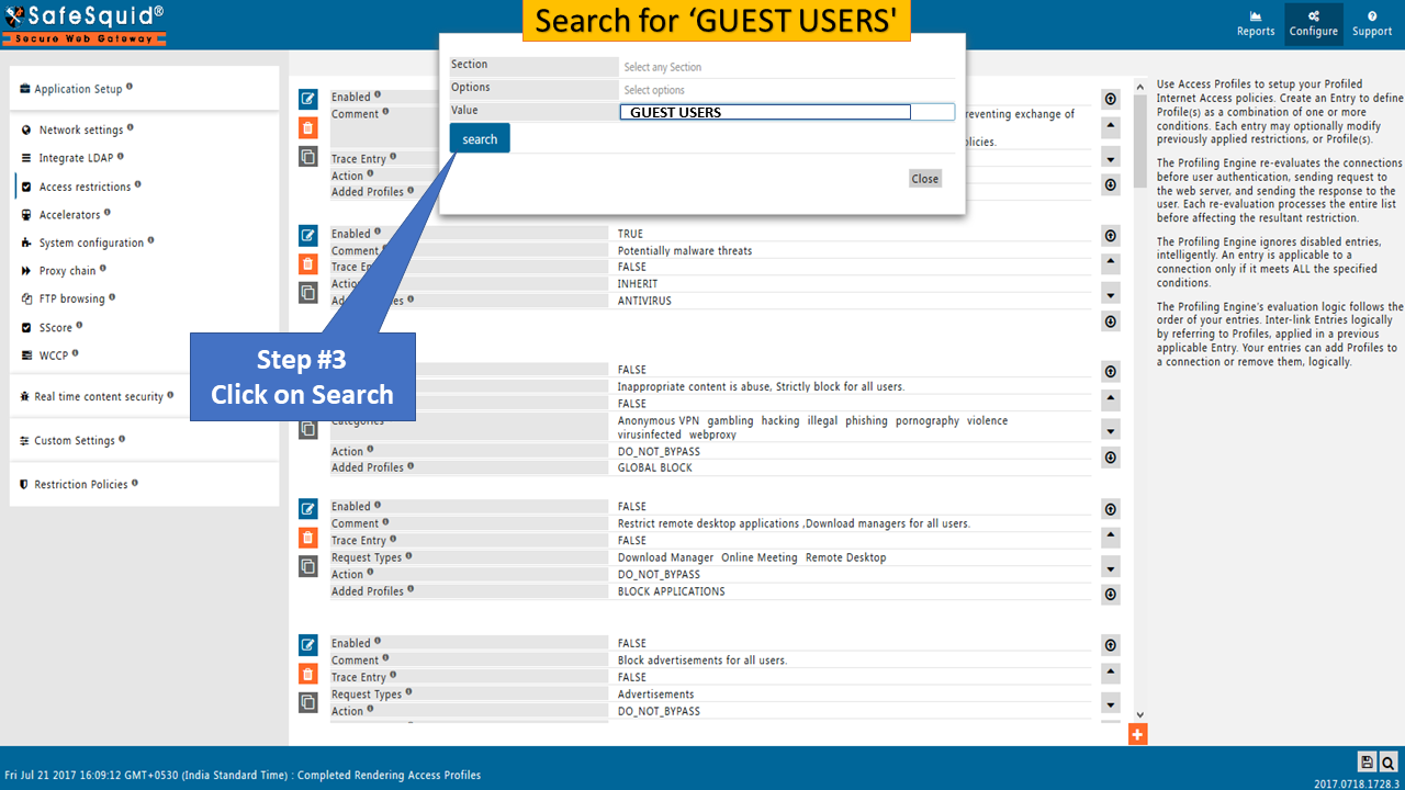 search for GUEST USERS