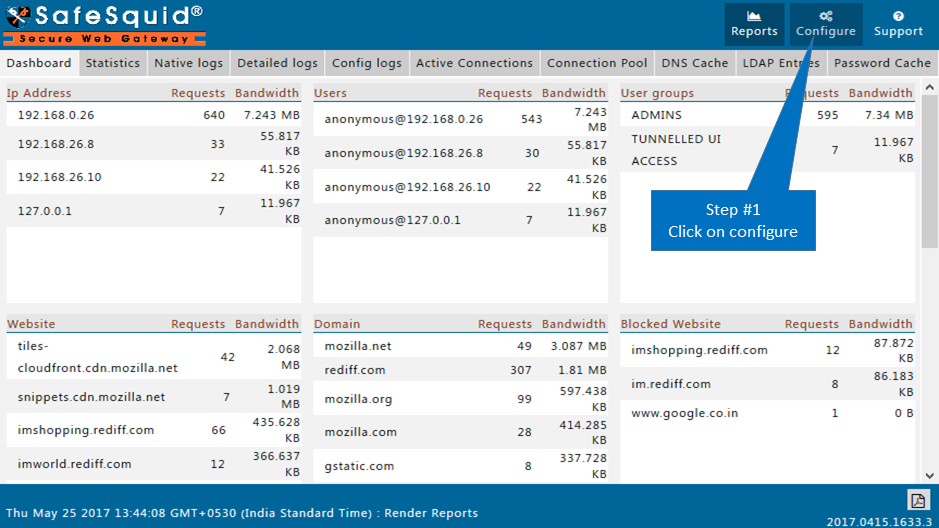 Select Configure Page to block inappropriate content by using text analysis