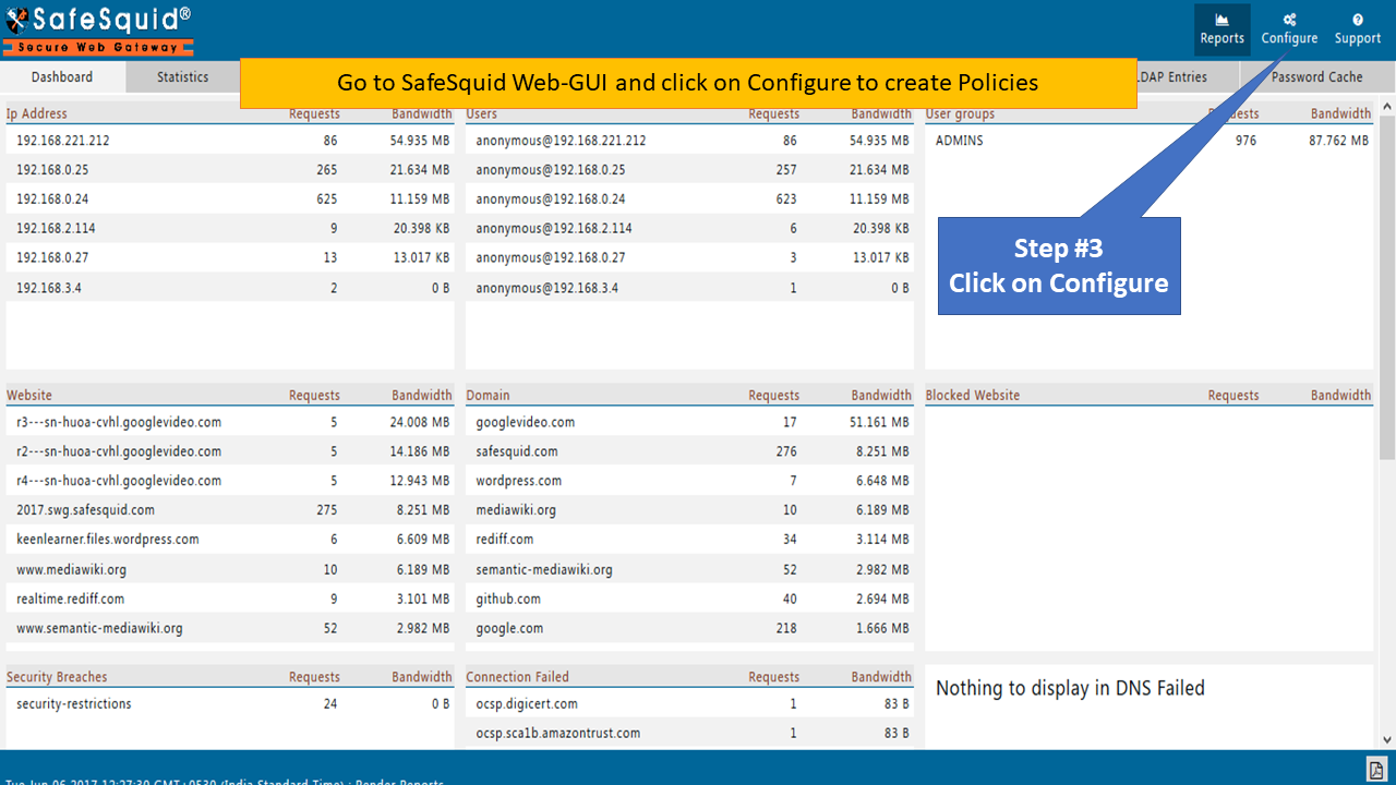 Go to configure section under safesquid web interface to block specific YouTube channel