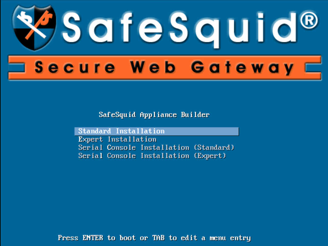 SafeSquid Secure Web Gateway installation 