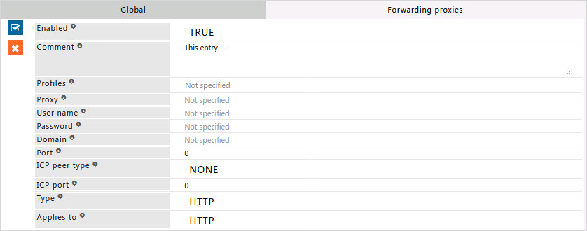 showing forwarding proxies section in proxy chain