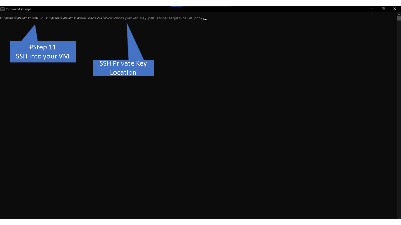 SSH into your VM