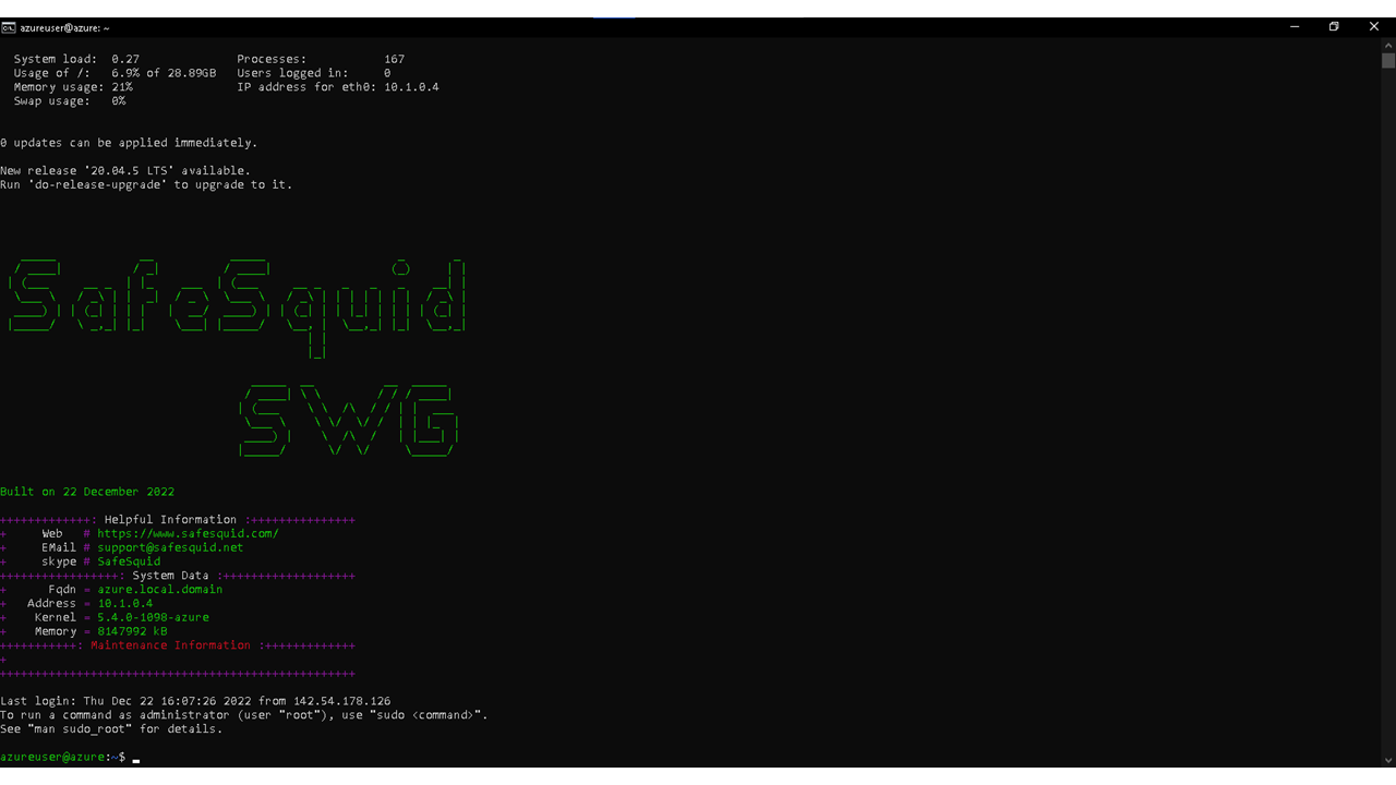 showing safesquid CLI